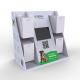 Retail Store Cardboard Display Stand Pet Food Paper Display Stand With LCD Screen