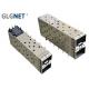 Integrated SFP Solutions Cage 2x1 Copper Alloy Pree Fit Mounting