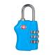 blue lock PC material TSA travel lock& Fashion Design Tsa Luggage Lock& Tsa Bag Number Lock