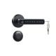 Apartment Fingerprint Digital Lock Silver Black Keyless Security Handle Lock