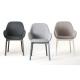 Clap Padded armchair / Clap Padded armchair - Fabric & plastic legs - Kartell