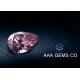 Pink Pear Cut Classic Moissanite , Colored Moissanite Loose Stones
