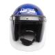 Navy Blue Color Riot Control Helmet With Flat PC Visor For Africa Police Army FBK
