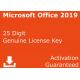 32 /64 Bit Microsoft Office 2019 Professional Genuine Licence Key For 1 PC Windows / Mac