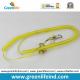 Yellow Retractable Clip Elastic Plastic Coil Cord Rope Strap Lanyard