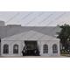 White Color Aluminum Big Builders Warehouse Tents With Soft PVC Fabric Windows