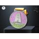 Soft Enamel And Glitter Filled Custom Award Medals Embossed Logo For Business Gift