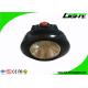 Portable 4000lux IP67 water-proof Miners Cap Lamps Cordless With 2.8Ah 3.7v plug-in charging way