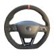 Soft Suede Steering Wheel Cover for Seat Leon Cupra R Leon ST Ateca FR Ibiza 2013-2018