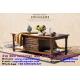 Square living room double storey drawer antique hardware handle coffee table