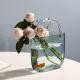Wedding Home Decor Modern Glass Handbag Vase Perfect for Fresh Flowers Goldfish