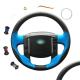 MEWANT For Land Rover Free lander 2 Car Interior Accessories Blue Designer Hand Leather Sewing Steering Wheel Cover