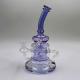Glass Smoking Water Pipes Recycler 9inch Bubbler Oil Rig With 14mm Female Joint