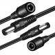 Male to Female 5.52x1 5.5x2.5 3.5x1.35 4.0x1.7mm DC Power Extension Cable for CCTV Camera LED Light