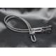 Grey Matte OEM Metal Buckle Elastic Drawstring Cord For Sweatpants