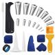 30 Pcs Practical Caulking Tool Kit,With 14Pcs Stainless Steel Sealant Caulk Nozzle Kit
