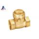 1/2 3/4 Brass Swing Check Valve For Water ISO228 Thread