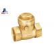 ISO14001 Brass Swing Check Valve 2 Inch 0.6Mpa Natural Color