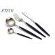 4 Pcs Stainless Steel Dinnerware Spoons Forks Contained Tableware Kits