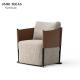 Living Room Single Seater Armchair Home Furniture Accent Grey 70x72x68cm