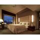 Pu Leather Custom Cherry Wood Veneer luxury bedroom furniture With Uphostery Cushion Sofa