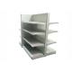 Heavy Duty Supermarket Display Shelving Cold Rolled Steel Material 3 Years Warranty