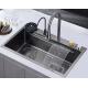 Kitchen Stainless Steel Single Bowl Sink 750 X 450 mm Topmount Installation