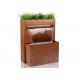 Contemporary Corten Steel Water Wall Water Feature Corrosion Stability