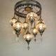 Mediterranean style chandelier light handmade mosaic big turkish lamps(WH-DC-22)