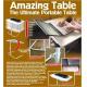 Plastic Ultimate Portable Table Adjustable Customized Color For Office Desks