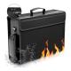 Black Lightweight Fire Safe Briefcase Multi Pocket Fireproof Zipper Bag OEM