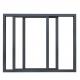 Energy Saving Thermal Break Sliding Balcony Windows With Tilt And Turn Opening Mode