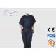 Black Color Disposable Patient Gowns Neck / Waist Ties Style 120 * 140CM