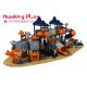 Preschool Eco Friendly Plastic Outdoor Playground Structures Long Time Warranty