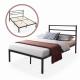 OEM Wooden Metal Furniture Slats Iron Bed Frame Queen Size