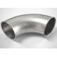 100-90 Galvanized Metal Hot Pressed Pipe Bend In Ventilation System Cricle Shape Head