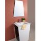 Nature wood wall mount bath furniture cabinet