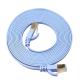 30 AWG Practical Flat UTP Cable , RJ45 CAT6 Ultra Thin Patch Cable
