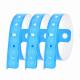 Blue Vinyl PVC Wristbands Waterproof For Water Activities And Sports Events