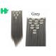 12'' - 30'' Grey Clip In Synthetic Hair Extensions For Black Women