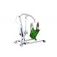 Mechanical Patient Lifting Hoist Toilet Low Width Adjustable Chassis Secure