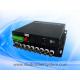 compact 8CH AHD video audio fiber transmitter and receiver for remote CCTV surveillance system