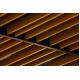 U Shape Square  Aluminum Baffle Ceiling Wood Pattern   40×100 / 50×100