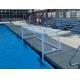 Pure White PVC Inflatable Water Sports , Pool Floating Water Polo Goals