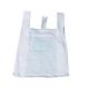 13 X 10 X 23 White Large T Shirt Disposable Grocery Bags