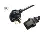 Female Ends China Power Cable , 3 Prong Computer Power Cord RoHS Compliant