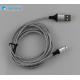 5V 2.1A Grey Braided Iphone USB Cable For IPhone 5 6 7 8 X XR IPad Air