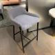 Modern Fabric Upholstery High Metal Bar Chair