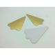 Triangle Cardboard Cake Plate Gold Foil Paper Different Size For Cheese Cake