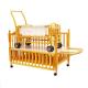 Adjustable Wooden Baby Cot Bed Cribs with Small Cradle Inside